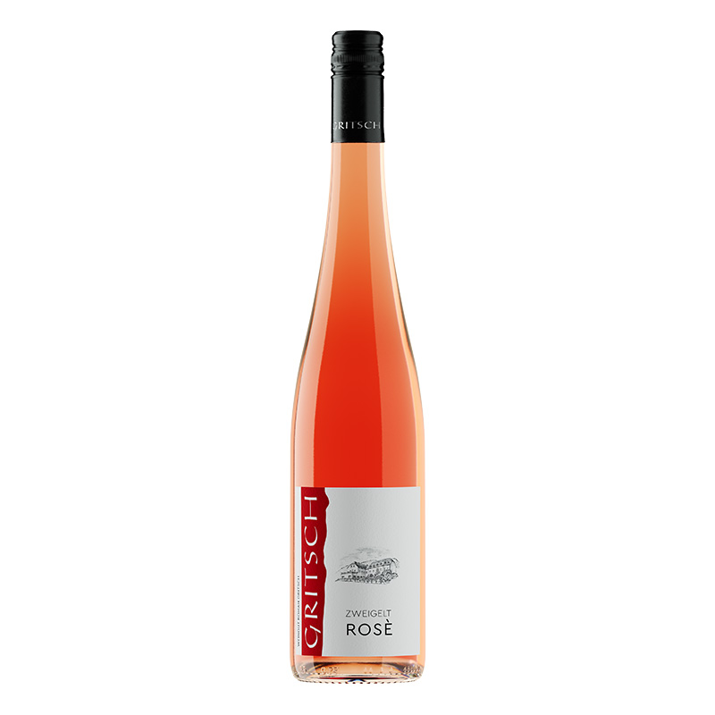 Flasche Zweigelt Rosé 2024 vom Weingut Roman Gritsch aus Spitz in der Wachau