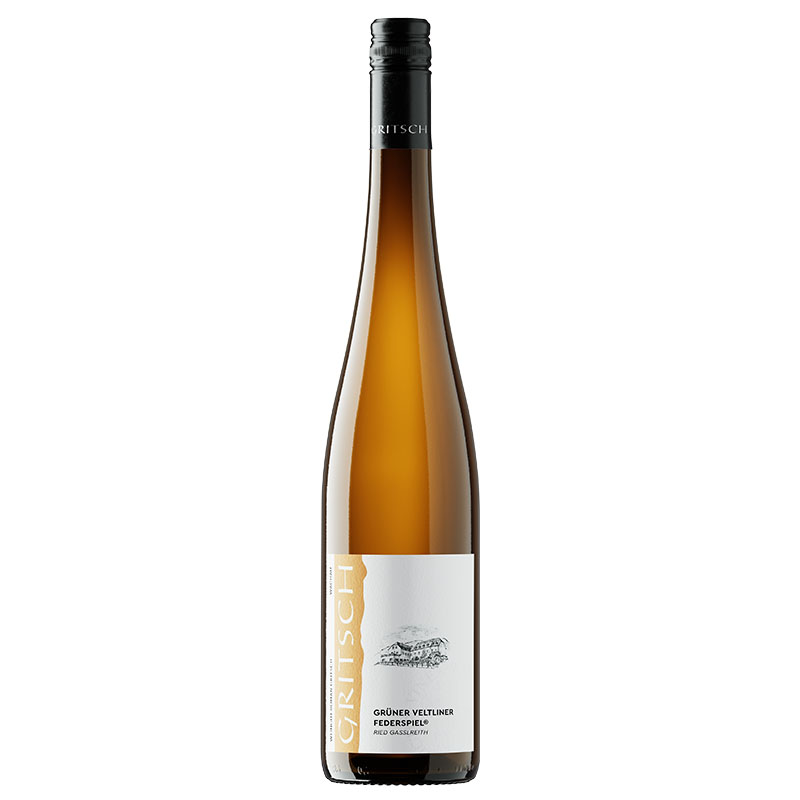 Flasche Grüner Veltliner Federspiel 2024 vom Weingut Roman Gritsch aus der Ried Gasslreith in der Wachau