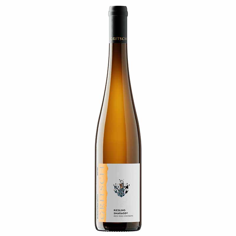 Flasche Riesling Smaragd 2023 vom Weingut Roman Gritsch aus der Ried 1000-Eimerberg in der Wachau
