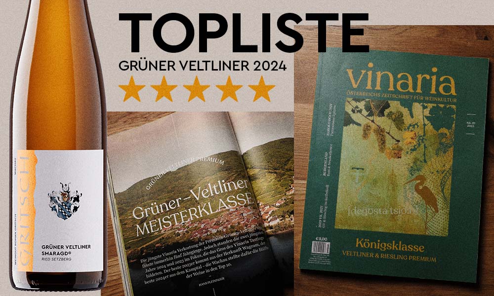News Vinaria Königsklasse Grüner Veltliner 2024 – Großartiges Ergebnis für unser Weingut