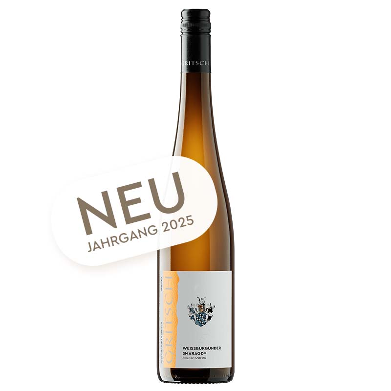 Exklusiver Weissburgunder Smaragd Ried Setzberg 2025 vom Weingut Gritsch.